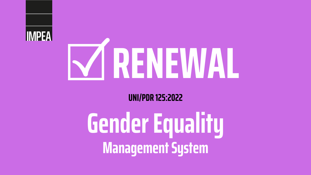Renewal of Gender Equality Certification